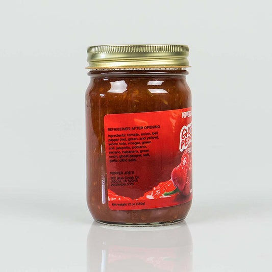 Pepper Joe's Ghost Salsa - Ghosts, Jalapenos, Poblanos, Serranos, and Habaneros