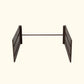 17″ Tall Modern Garden Bed Extension Kit  41″ Long in Umber Brown from a different angle on a white background.