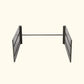 32″ Extra Tall Modern Garden Bed Extension Kit  41″ Long in Urban Charcoal in a different view on a white background.