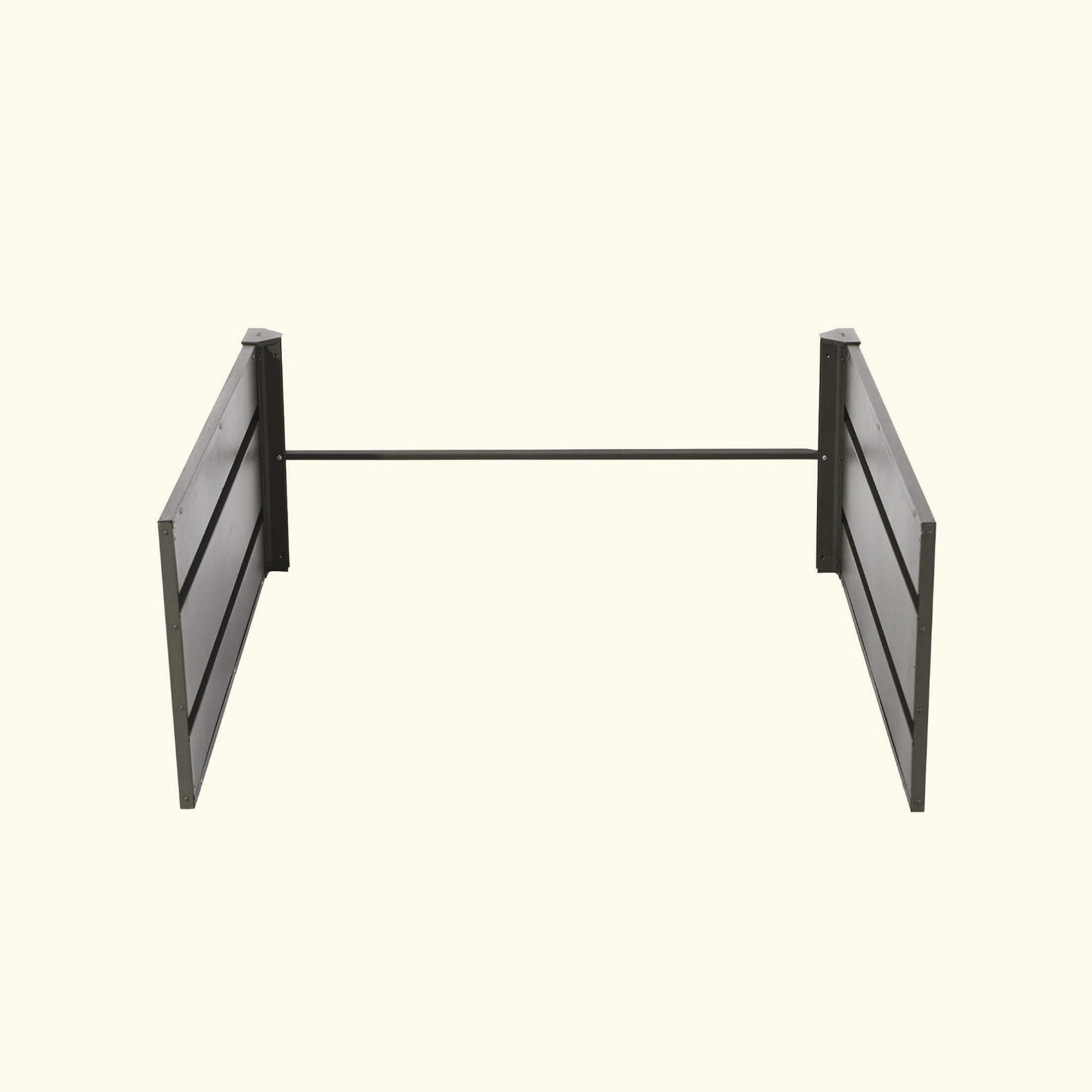 32″ Extra Tall Modern Garden Bed Extension Kit  41″ Long in Urban Charcoal in a different view on a white background.