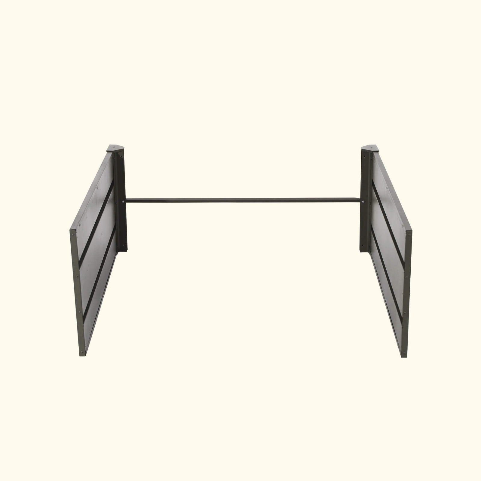 32″ Extra Tall Modern Garden Bed Extension Kit  41″ Long in Urban Charcoal in a different view on a white background.