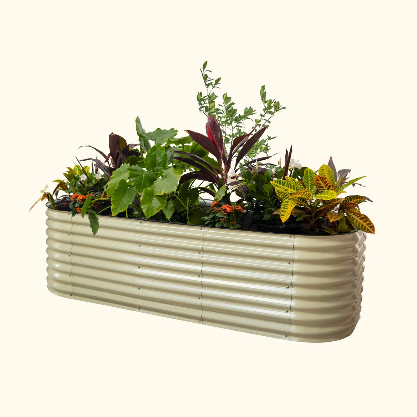 26″ Tall 10-in-1 Jumbo Modular Metal Raised Garden Bed Kit