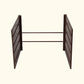 32″ Extra Tall Modern Garden Bed Extension Kit  41″ Long in Umber Brown in a different view on a white background.