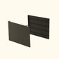 32″ Extra Tall Modern Garden Bed Extension Kit  41″ Long in Urban Charcoal on a white background.