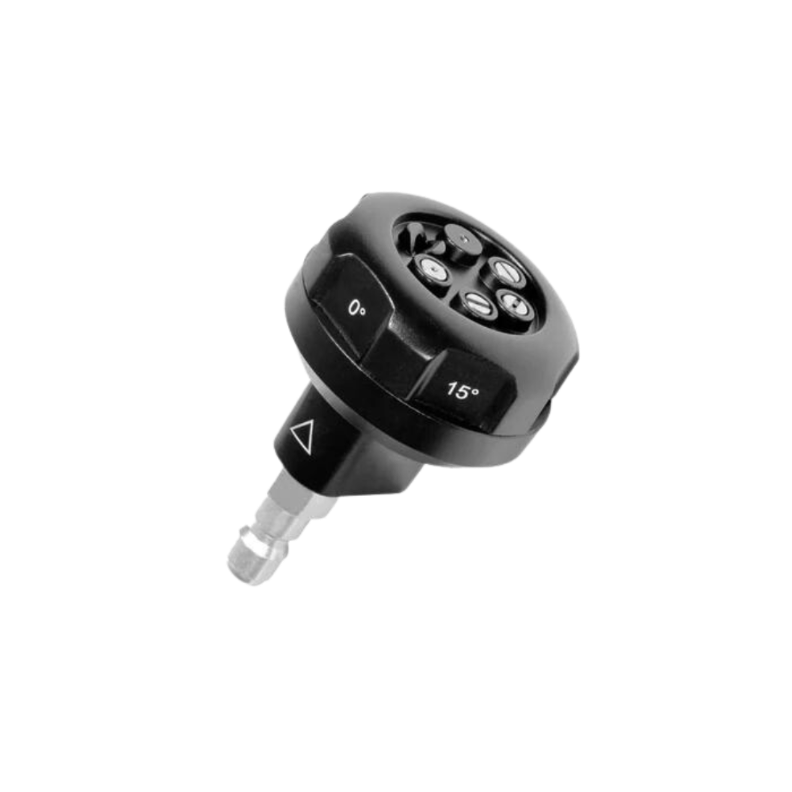 6 in 1 Adjustable Pressure Washer  Spray Nozzle with a quarter inch quick connect on a white background