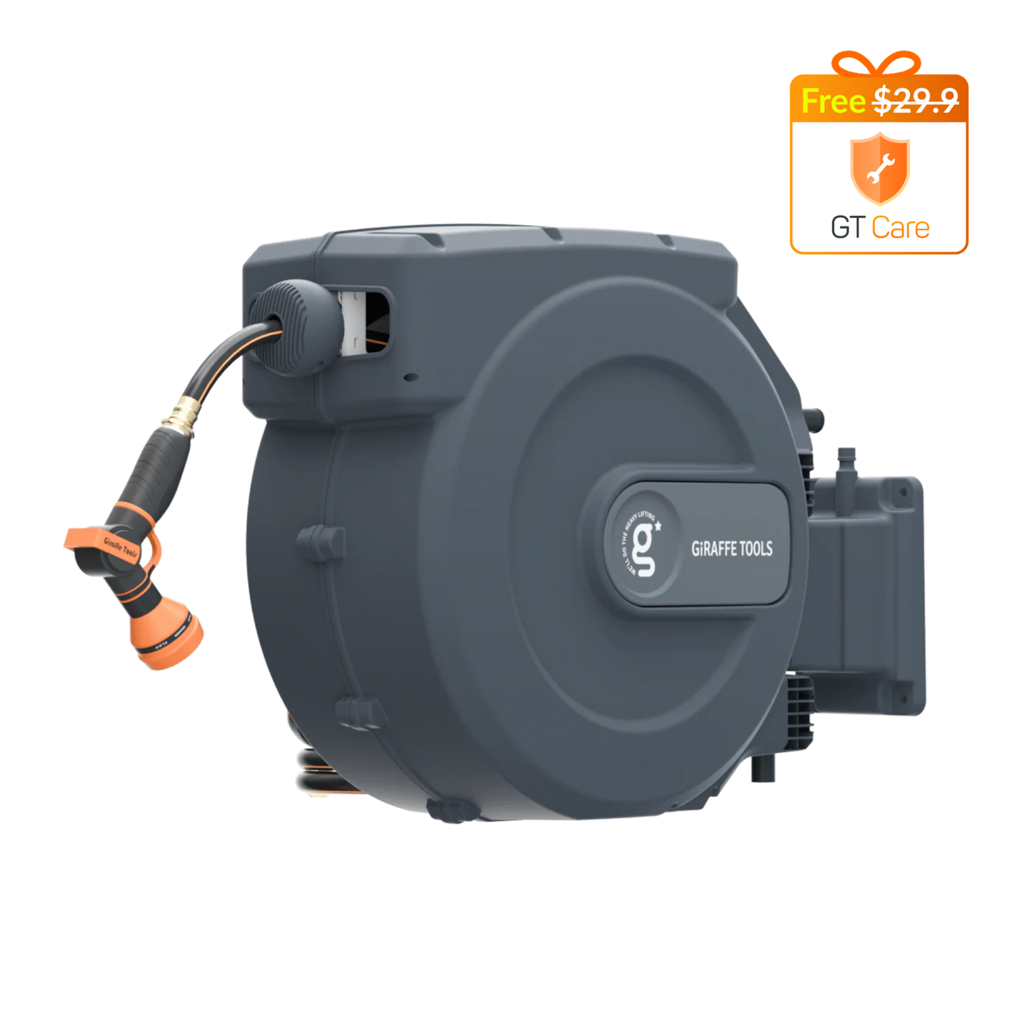 Retractable Garden Hose Reel with Auto-Rewind, 1/2 in x 155 ft
