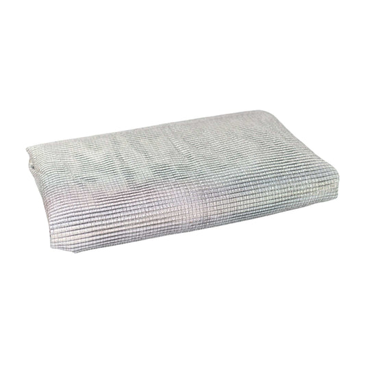 white shade cloth for use in greenhouse on white background 