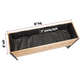 Cedar Planters 18x60 inch raised garden bed top view showing 18 inch width, 60 inch length, and 12 inch planting depth