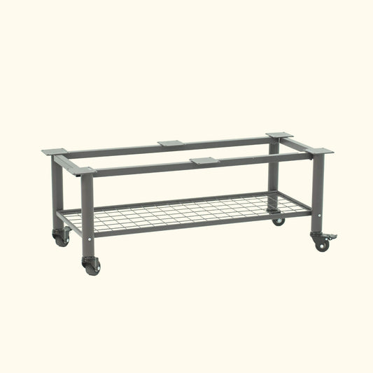 EZCube Elevated Rolling Planter Cart – Mobile Stand for 21″ x 48″ EZCube on a white background