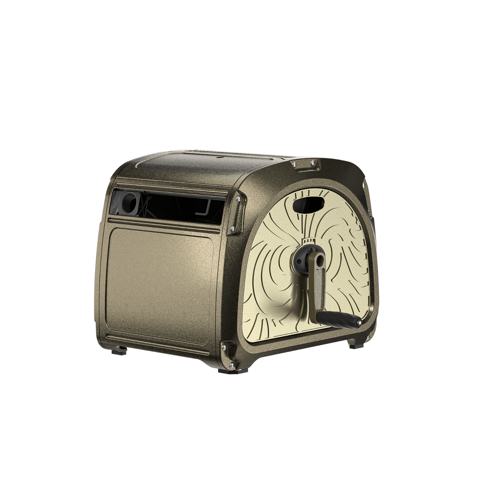 Heavy-Duty Garden Hose Reel Box on a white background