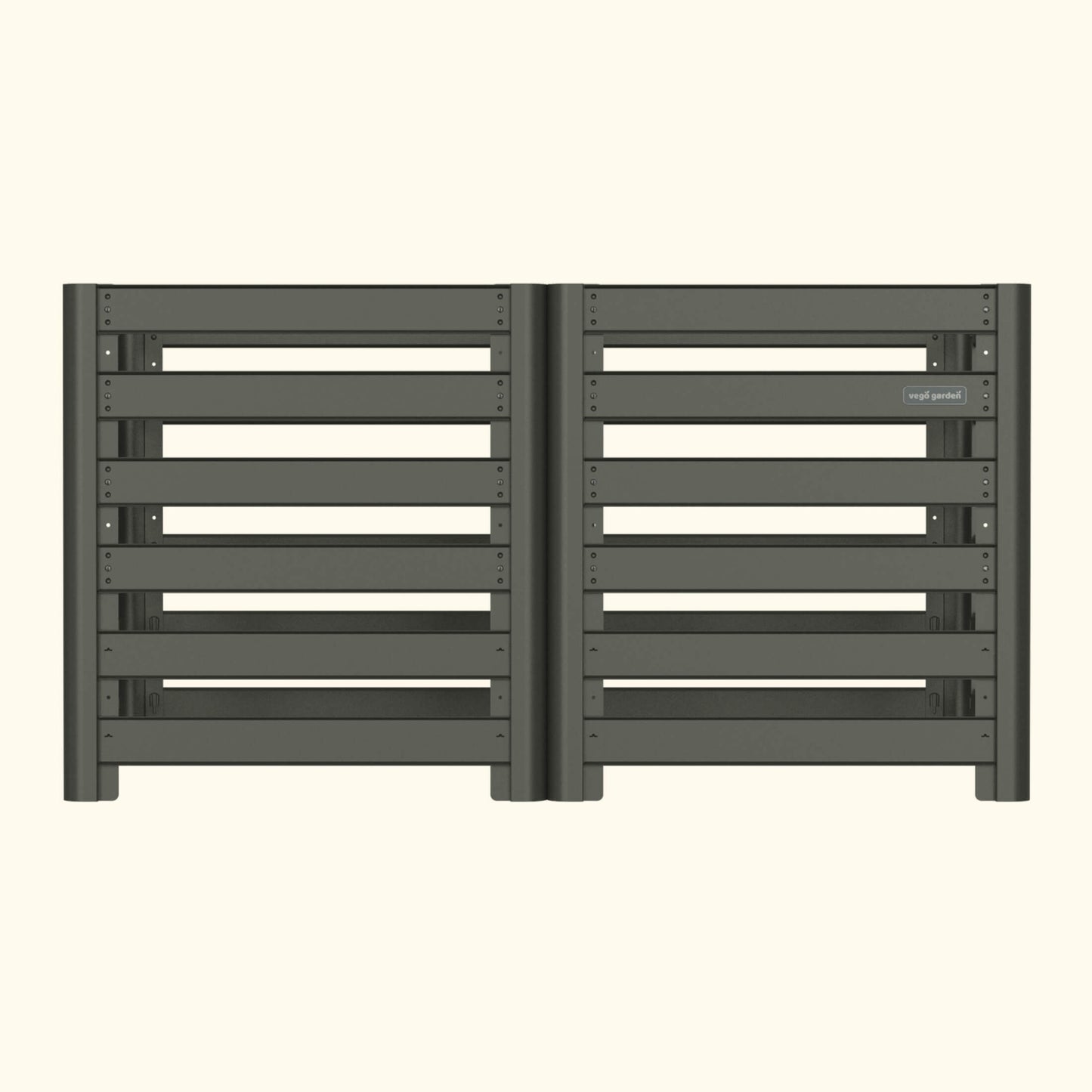 Modular Compost Bin 2-bin configuration on a white background.