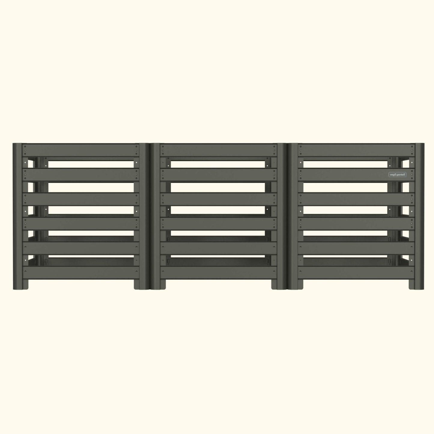 Modular Compost Bin 3-bin configuration on a white background.