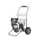 Garden Hose Reel Cart-2 Wheels-Stainless Steel-Heavy Duty