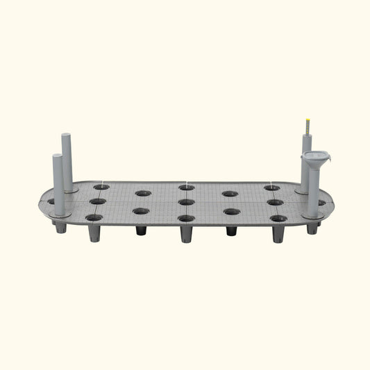Self-Watering Wicking Floor system on a white background. 
