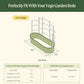 Wall Trellis System VWT2080 compatibility with raised garden beds chart with dimensions and trellis information.