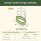 Wall Trellis System VWT40 compatibility with raised garden beds chart with dimensions and trellis information.