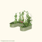 Wall Trellis system VWTUST for raised garden beds installed in a raised garden on a white background.