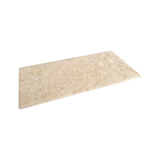 Hemp grow mat used as a soilless growing medium for microgreens and seed starting on white background