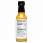 Back label of Pineapple & Habanero Hot Sauce bottle showing ingredients and nutrition facts