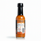 Back label of Tango Mango Hot Sauce bottle showing ingredients and nutrition facts